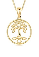 teensy-weensy tree of life gold baby necklace